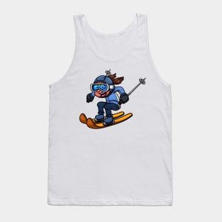 Skiing Girl Tank Top